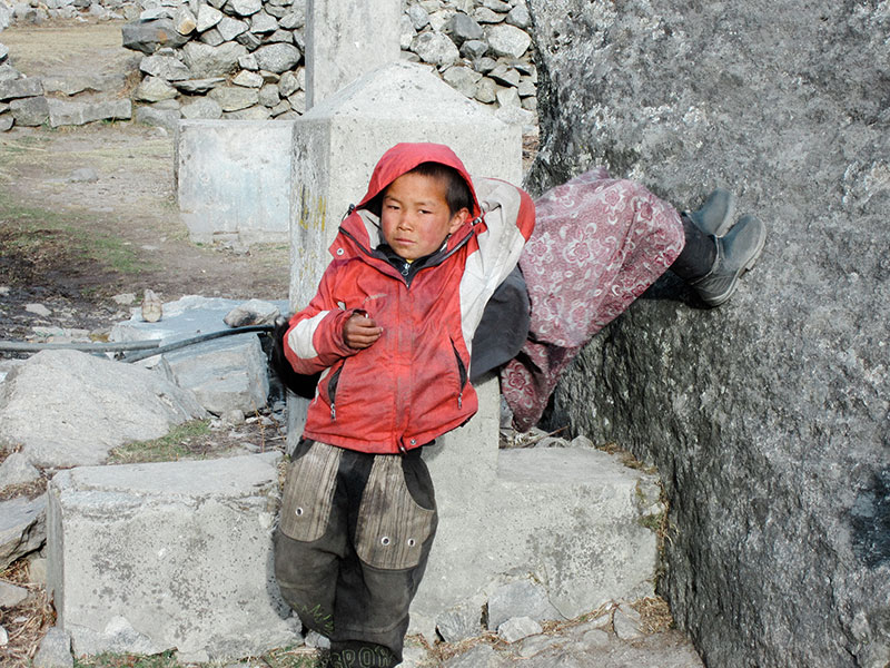 Enfant du village du Langtang